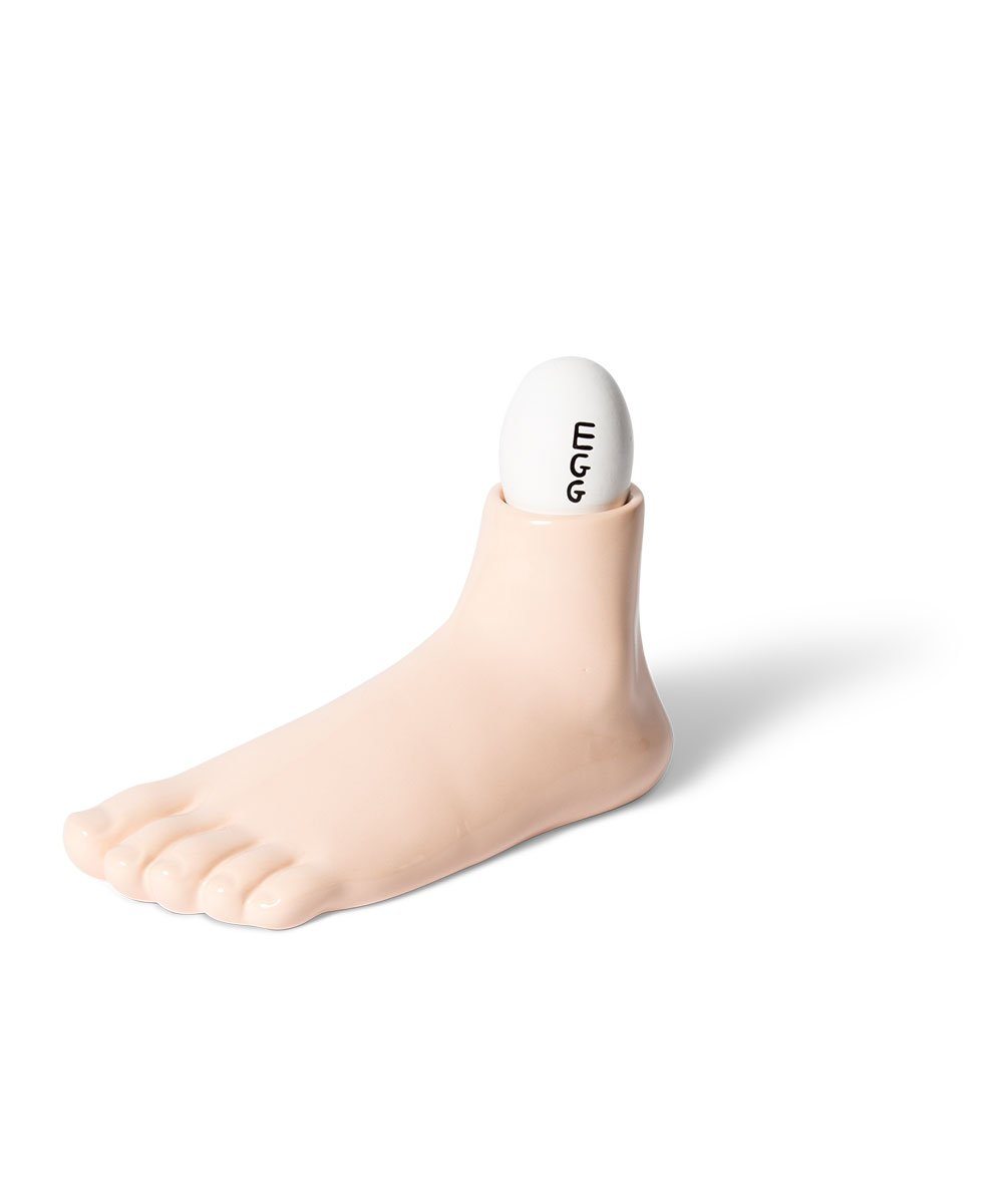 Third Drawer Down X David Shrigley, Curious Foot-Shaped Pedestal Ceramic Third Drawer Down Studio