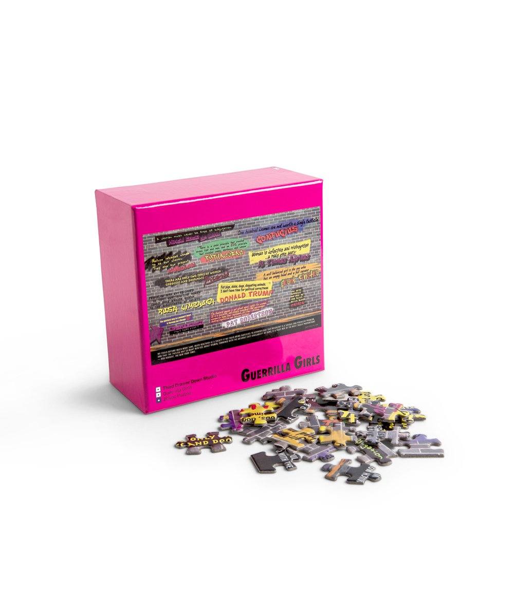 Third Drawer Down X Guerrilla Girls, Disturbing The Peace Jigsaw Puzzle Paper Third Drawer Down