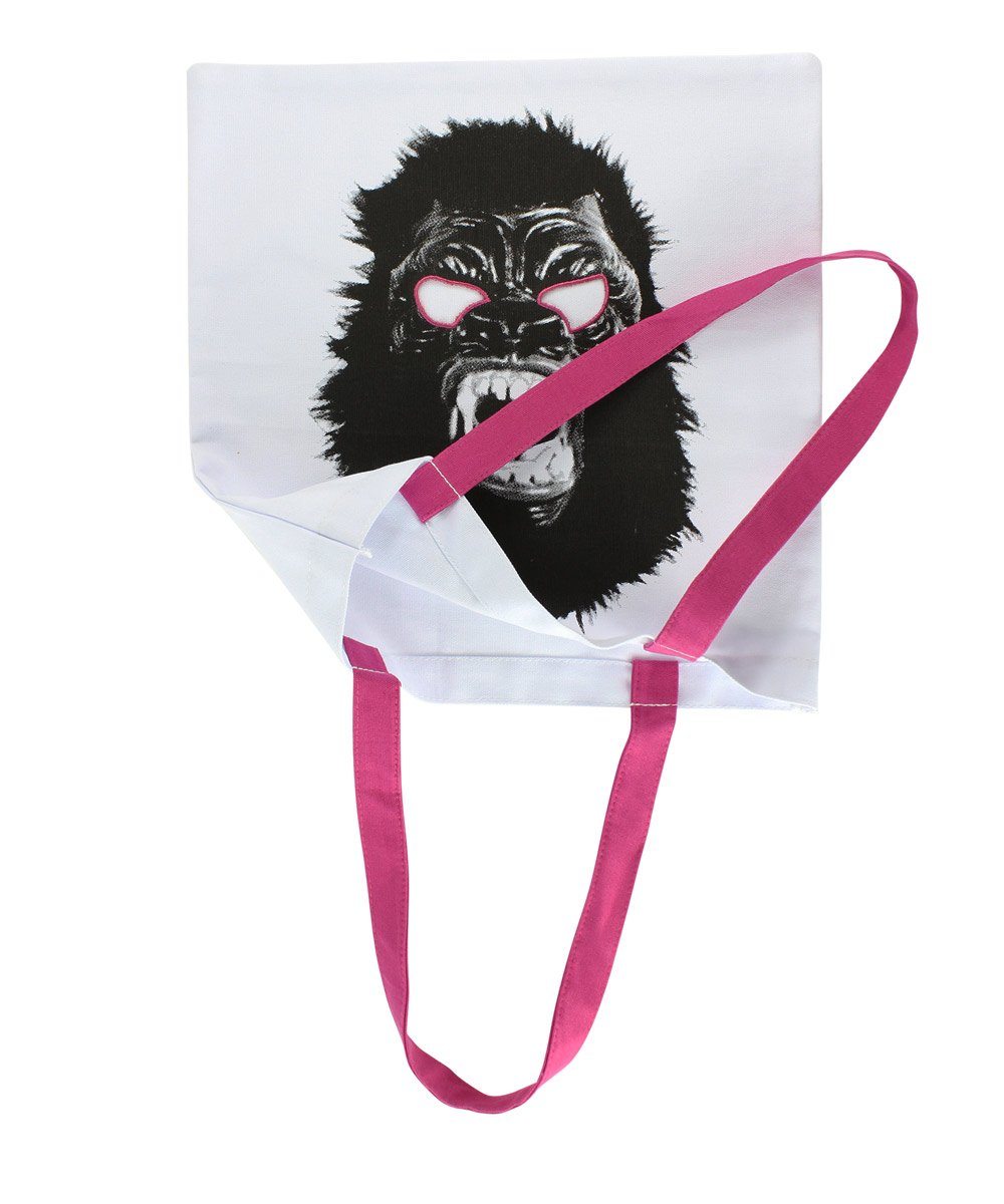 Third Drawer Down X Guerrilla Girls, Gorilla Mask Tote Bag Textiles Third Drawer Down Studio