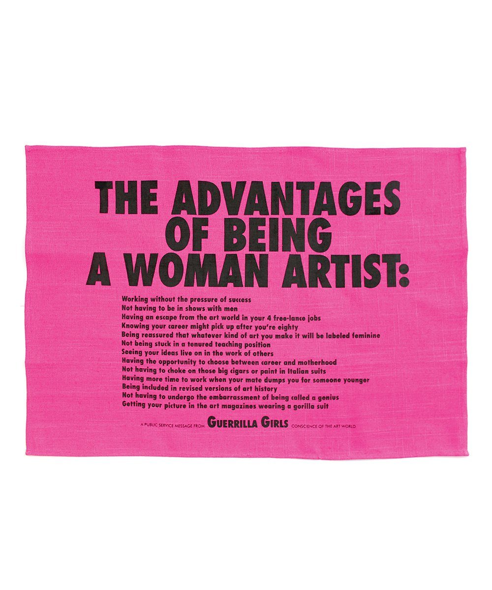 Third Drawer Down X Guerrilla Girls, Advantages Of Being A Woman Tea Towel Textiles Third Drawer Down Default Title