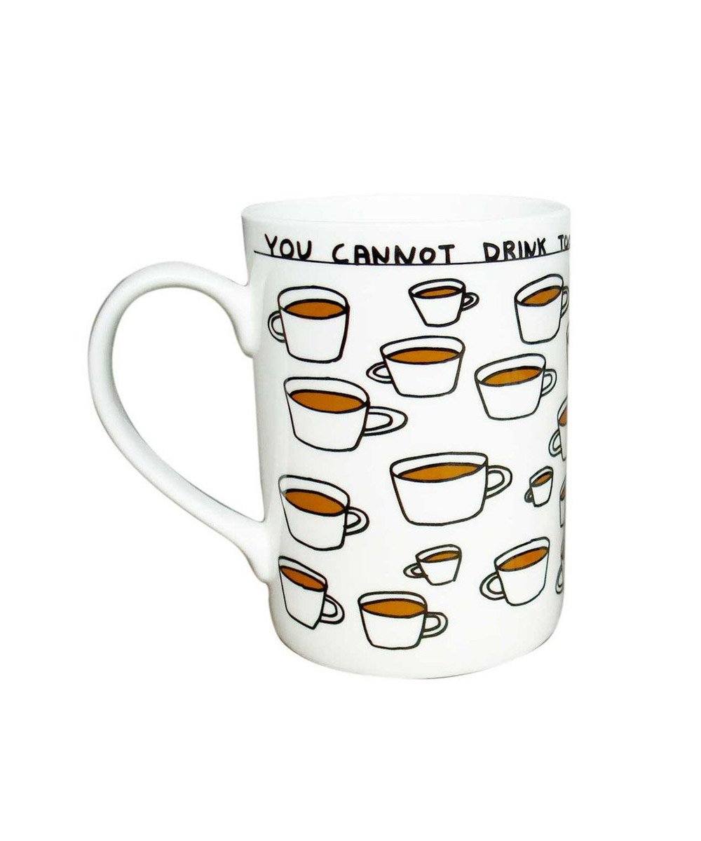 You Cannot Drink Too Much Tea Mug X David Shrigley Ceramic Third Drawer Down Studio Default Title