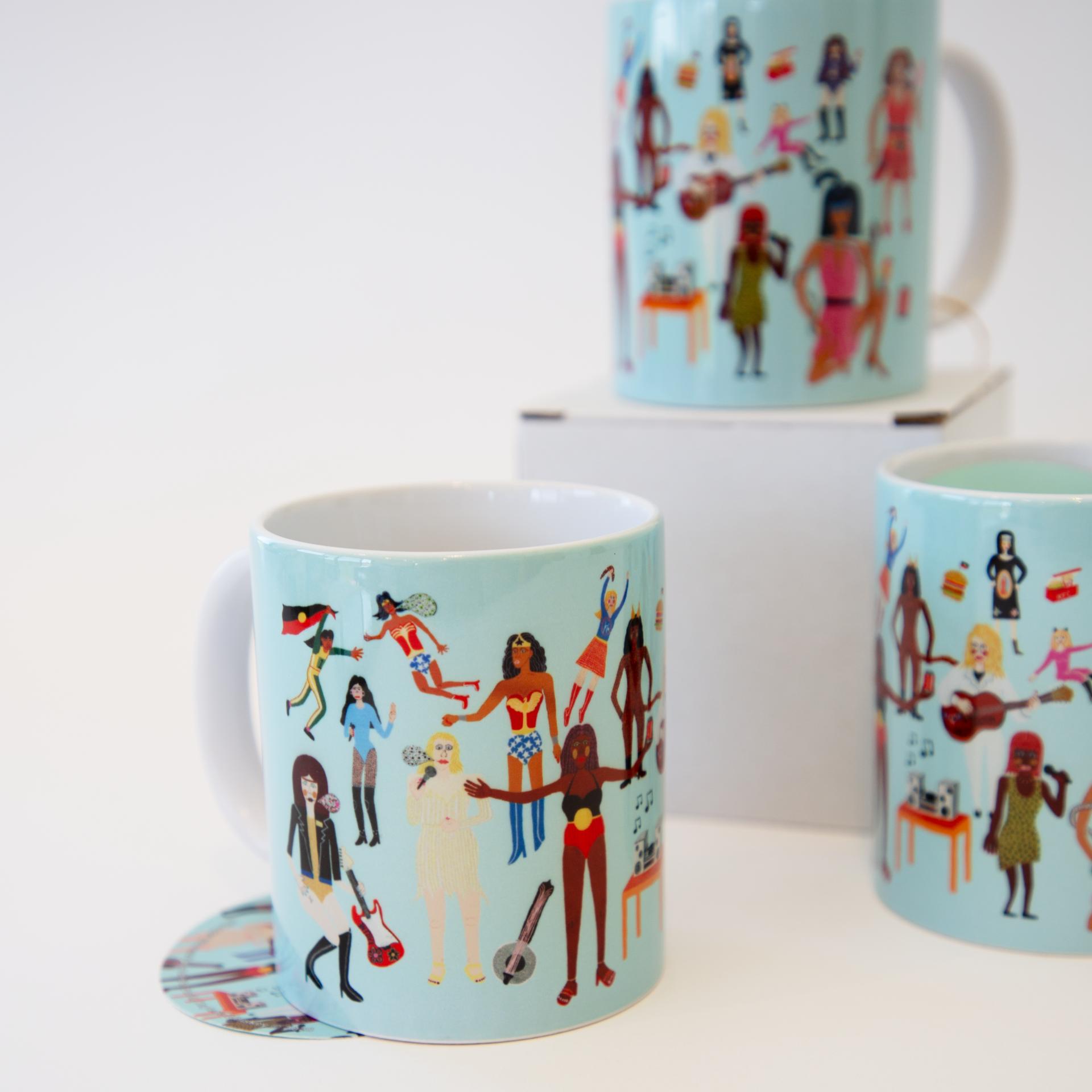 Wonder Woman's Wonderful World Mug x Kaylene Whiskey