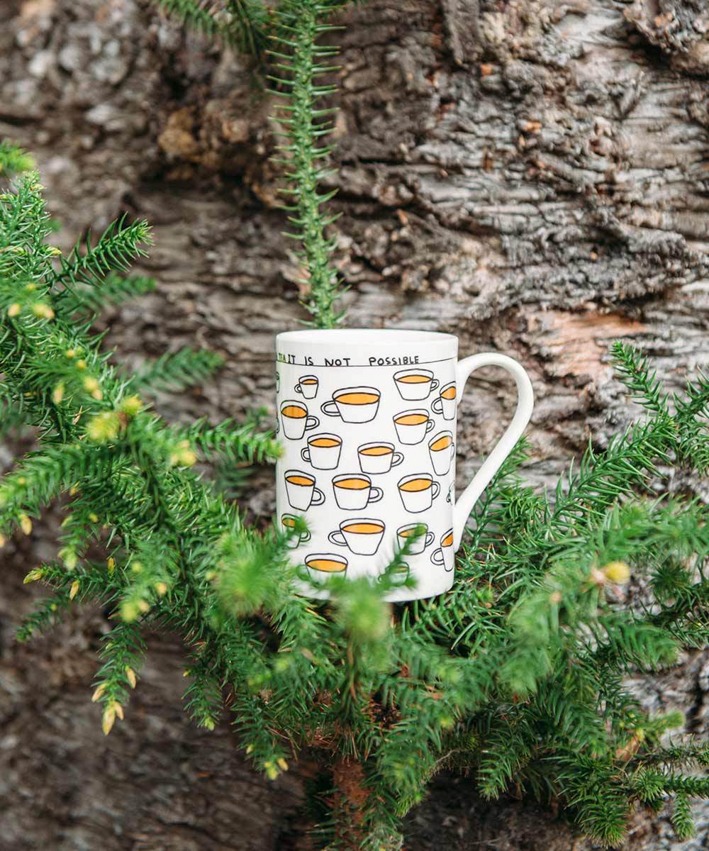 You Cannot Drink Too Much Tea Mug X David Shrigley Ceramic Third Drawer Down Studio 