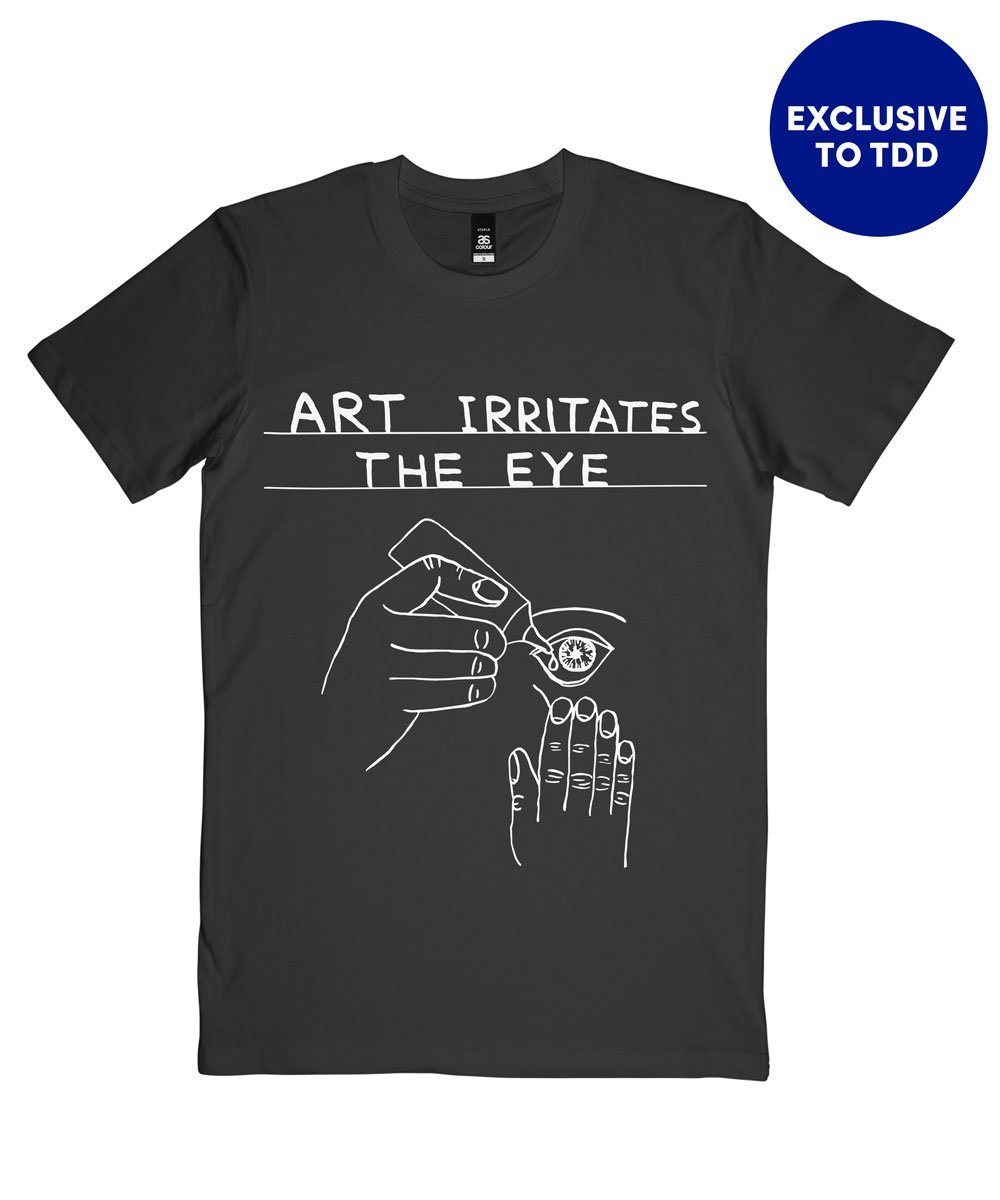 Art Irritates The Eye T-Shirt x David Shrigley Textiles Third Drawer Down Studio Small 