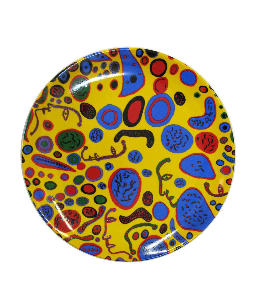 Third Drawer Down X Yayoi Kusama, Love Was Infinitely Shining Ceramic Plate Ceramic Third Drawer Down Studio Default Title 