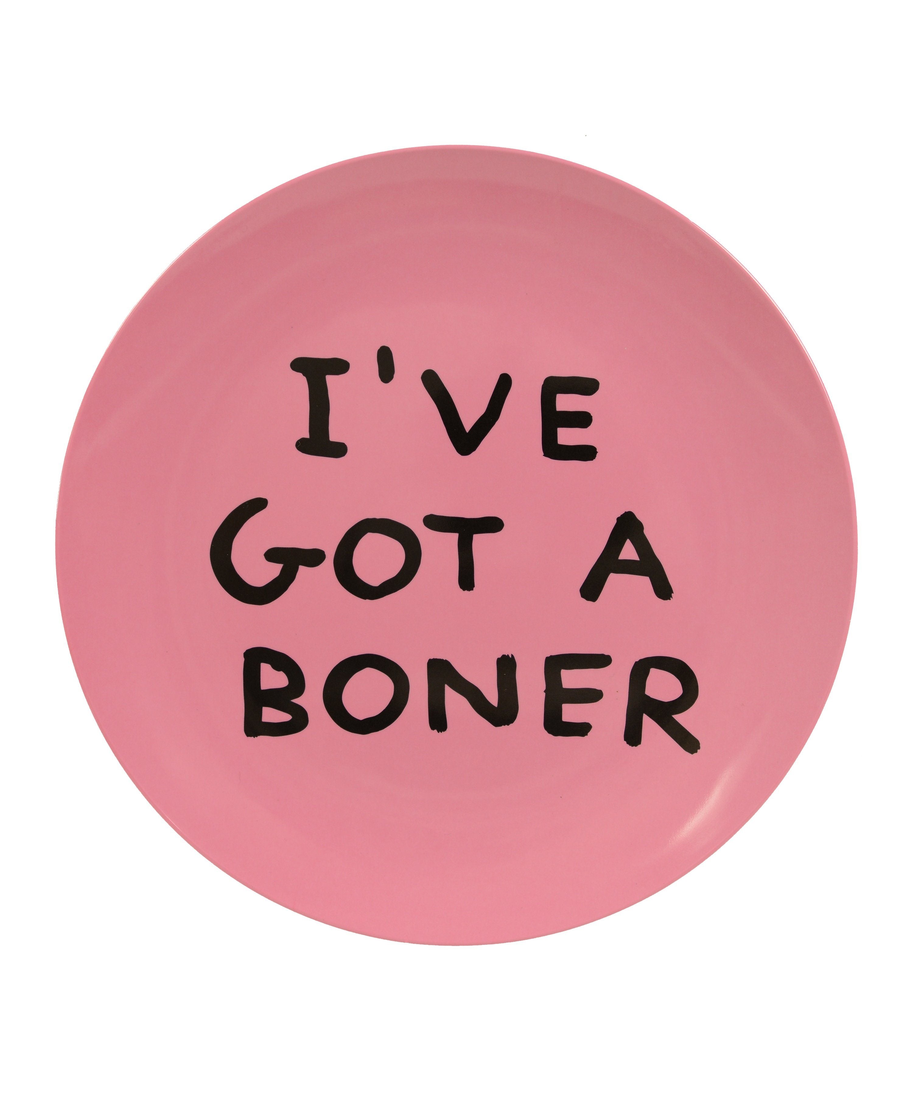 I’ve Got A Boner Melamine Plate x David Shrigley Tableware Third Drawer Down UK 