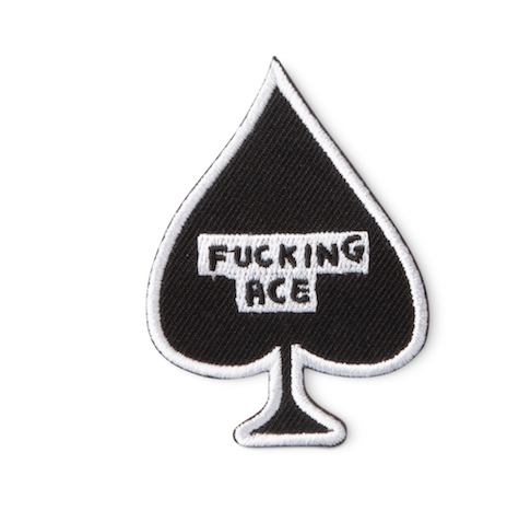 F*cking Ace Iron-On Patch x David Shrigley Textiles Third Drawer Down Studio Default Title 
