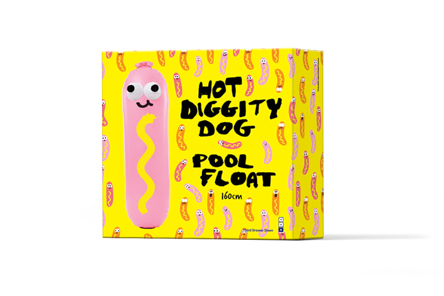 Hot Diggity Dog Pool Float x Jon Burgerman