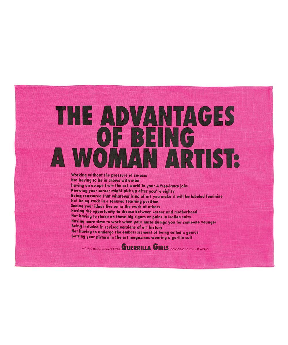 Third Drawer Down X Guerrilla Girls, Advantages Of Being A Woman Tea Towel Textiles Third Drawer Down Default Title 